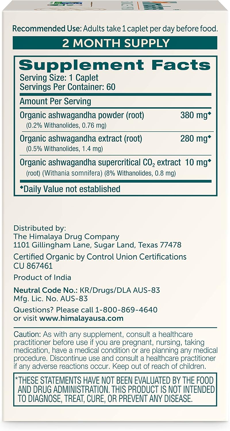 Himalaya ashwagandha 60 day supply container