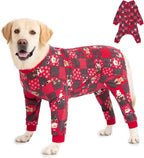 Yeapeeto Dog Onesie Surgery Recovery Suit for Large Medium Bodysuit Dogs Pajamas PJS Full Body for Shedding, Prevent Licking, Wound Protection, Cone Alternative (2XL, Pink) - Image 14