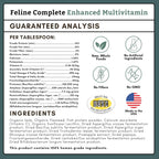 Wholistic Pet Organics Feline Complete organic cat supplement container side view