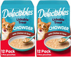Delectables Lickable Treat Chowder Wet Cat Treat with Real Tuna & Whitefish, Food Topper, Hydrating, Grain-Free, No Fillers, By-Products, Added Preservatives, 1.4oz Pouch, 12ct - Image 11