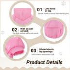 Fleece lined pink puppy sweatshirt close up showing thermal interior fabric