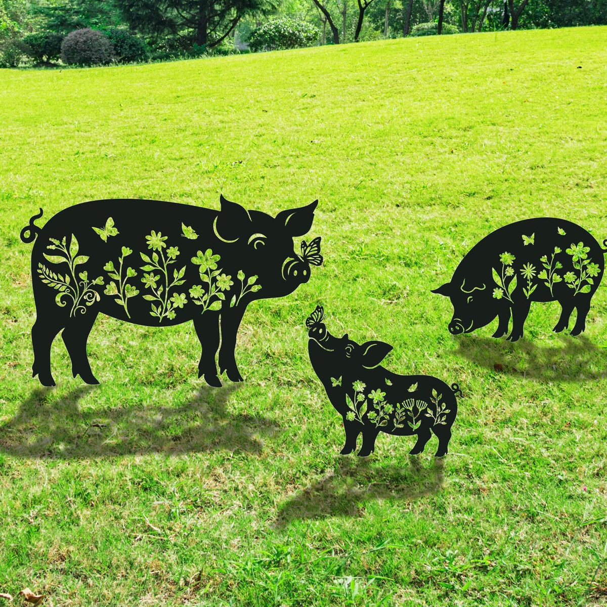 Pet Cat Memorial Grave Markers - Rngmsi Flowers Butterfly Cat Metal Garden Stakes Grave Decorations for Cemetery Pussy Memorial Stones Plaques for Outdoors - Image 10