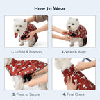 Berkshire Blanket Happy Day Snoopy Walk vest displayed flat to show the cartoon pattern