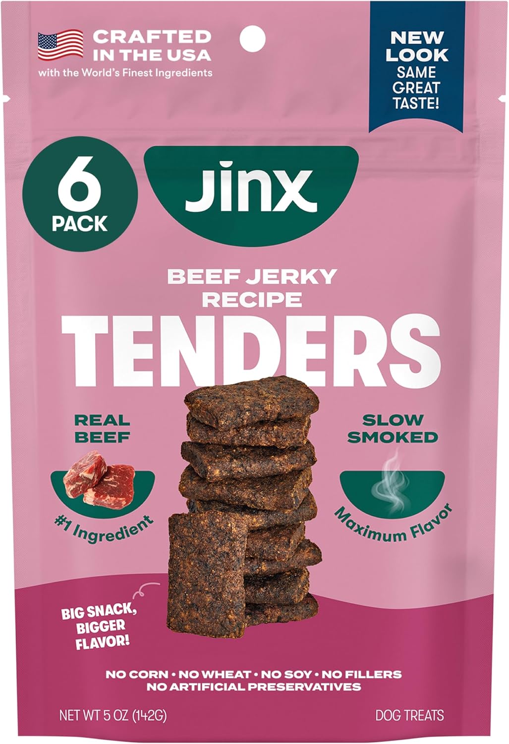 Jinx Tenders Salmon Jerky Dog Treats, All-Natural Ingredients, Soft and Chewy, Low-Calorie, Slow-Smoked Salmon & Pumpkin, No Fillers, 5oz - Image 12