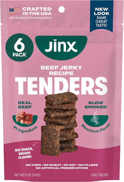 Jinx Tenders Salmon Jerky Dog Treats, All-Natural Ingredients, Soft and Chewy, Low-Calorie, Slow-Smoked Salmon & Pumpkin, No Fillers, 5oz - Image 12