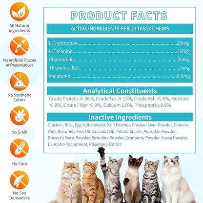 Authentic USA imported Carmelie cat treats used for reducing storm and separation anxiety
