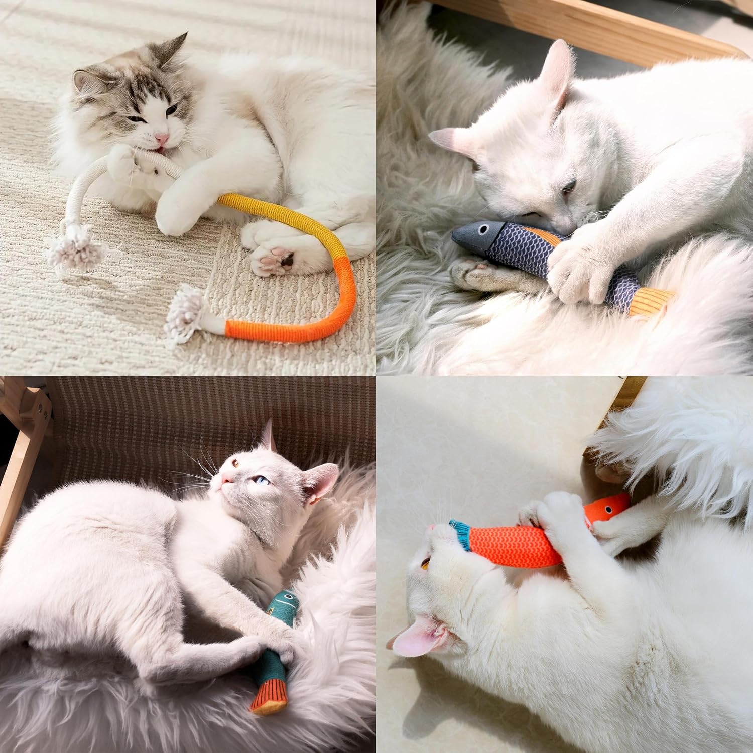 JMTSONS authentic premium catnip variety pack detailing safe materials for felines.