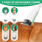 Pet grooming vacuum for dogs showcasing the high-efficiency particulate air filtration system.