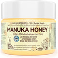 DRUOUO Organic Manuka Honey 10x healing cream jar front view for wound care.