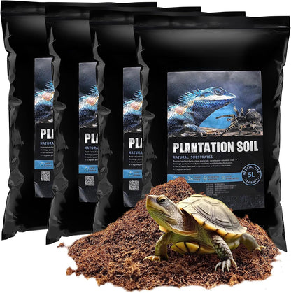 VCEPJH 2 Pcs Reptile Substrate Burrowing Tortoise Bedding for Habitat Bearded Dragon Enclosure Topsoil Terrarium Substrate for Snake Tarantula Gecko Lizard Spidey Frog Hermit Crab (5 L) - Image 9