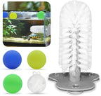 JJMOLLE turtle tank brush and toy balls set front view