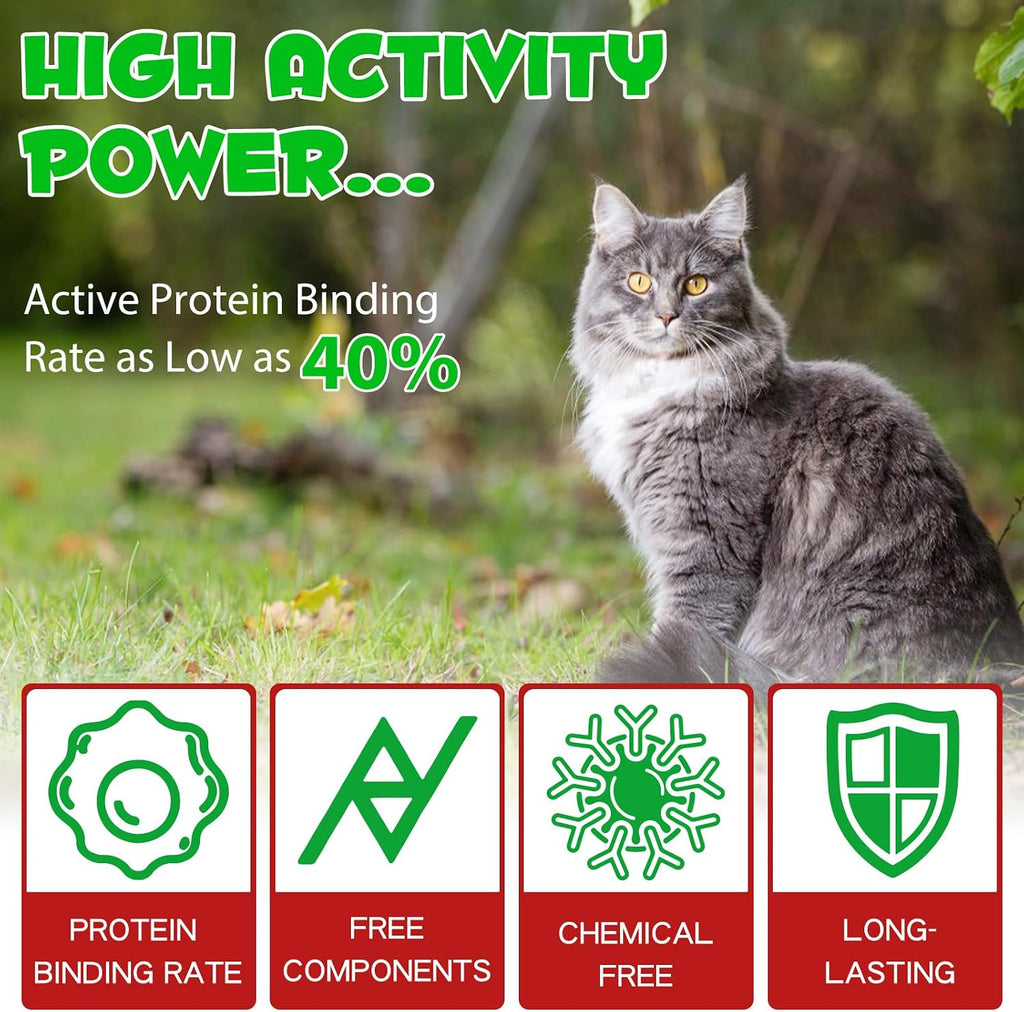 Premium natural cat wellness drops for urinary health on a clean background