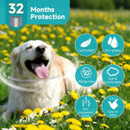 Adjustable dog flea collar for all breeds