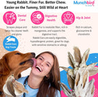 Munchbird rabbit ears treat texture and size variation