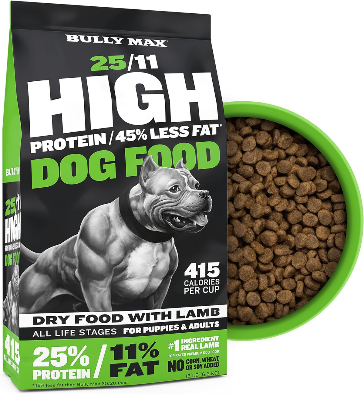 Bully Max lamb dog food and muscle builder supplement bundle