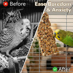 Jousonty Natural Bird Grain Treat Sticks metal hook detail