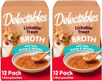 Delectables Lickable Treat Savory Broth Senior 10+ Wet Cat Treats with Real Chicken & Tuna, Food Topper, Hydrating, Grain-Free, No Fillers, No By-Product, No Added Preservatives, 1.4oz Pouch, 12ct - Image 13