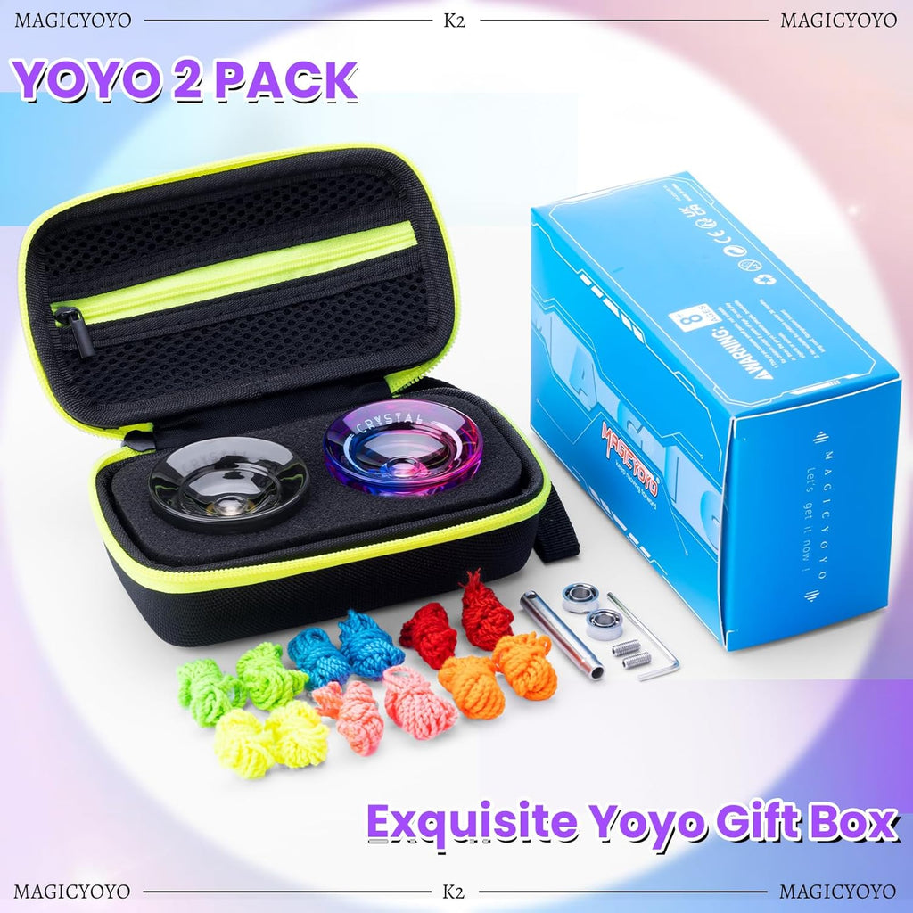 MAGICYOYO fingerspin trick performance layout with gradient and black models