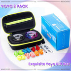 MAGICYOYO fingerspin trick performance layout with gradient and black models