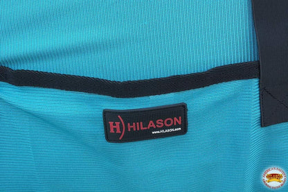 Adjustable leg straps and rear tail flap on the imported horse fly sheet