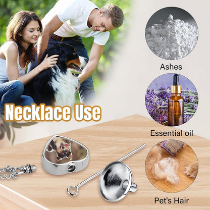 HJX custom pet memorial pendant showcasing the secure waterproof sealing strip on the closure cap