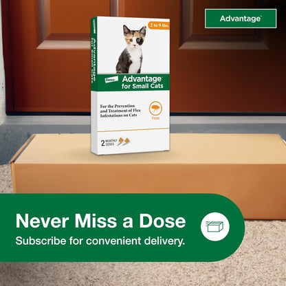 Advantage Topical Cat Flea Treatment and Prevention for Small Cats 2-9 lbs. | Apply Flea Drops Monthly | 2 Treatments - Image 9