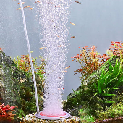 hygger Aquarium Air Stone, 4.1 Inch Nano Air Stone Makes Super Tiny Bubbles, Ultra Quiet Dissolved Oxygen Diffuser Small Airstone with Stainless Steel Base for Aquarium, Fish Tank & Hydroponic, Round - Image 13