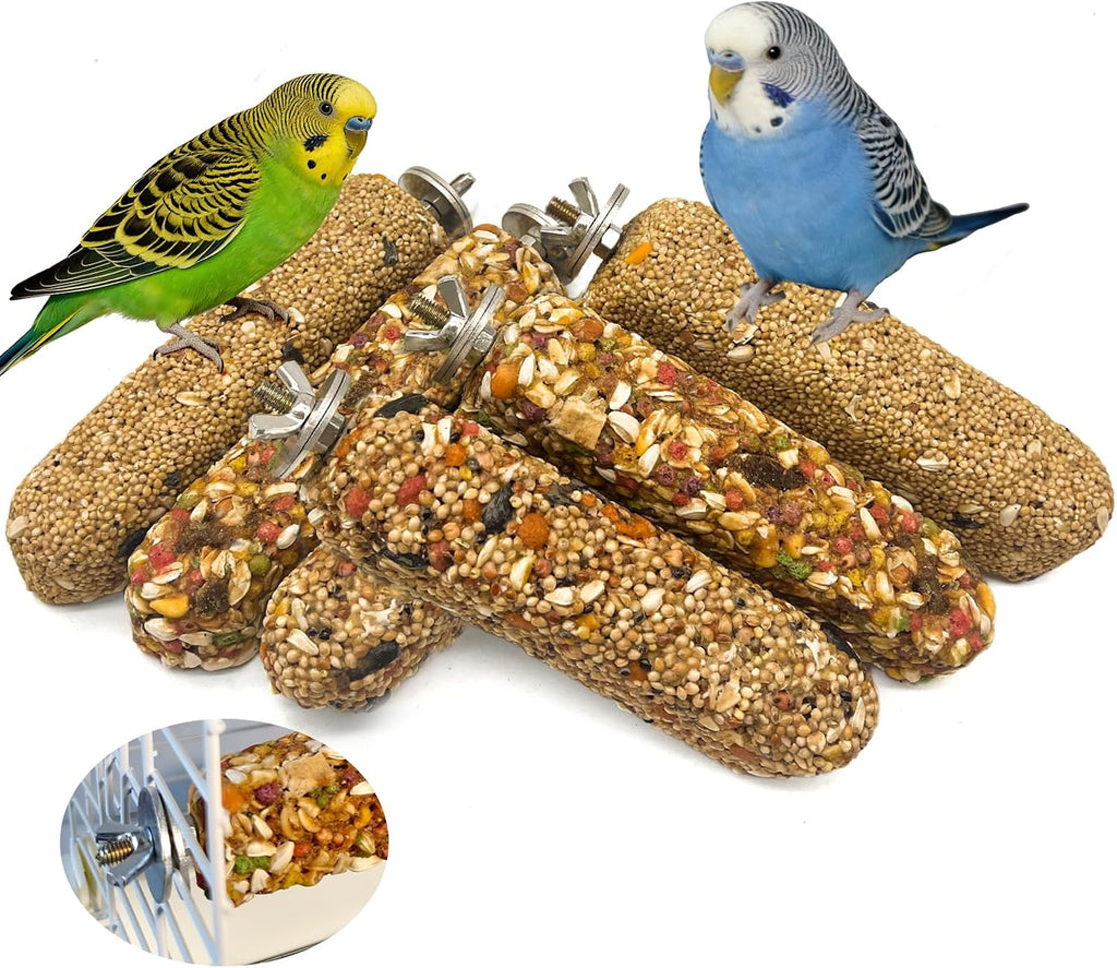2PCS Parakeet Treat,Natural Parrots Treat Sticks,Vegetable & Grain Flavor Crunch Sticks,Bird Treats for Cockatiel Budgies Lovebirds Canary Conure Finches - Image 12