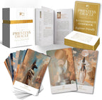 Earth Moon Magick Priestess Oracle Deck front view of premium magnetic box packaging with gold accents.