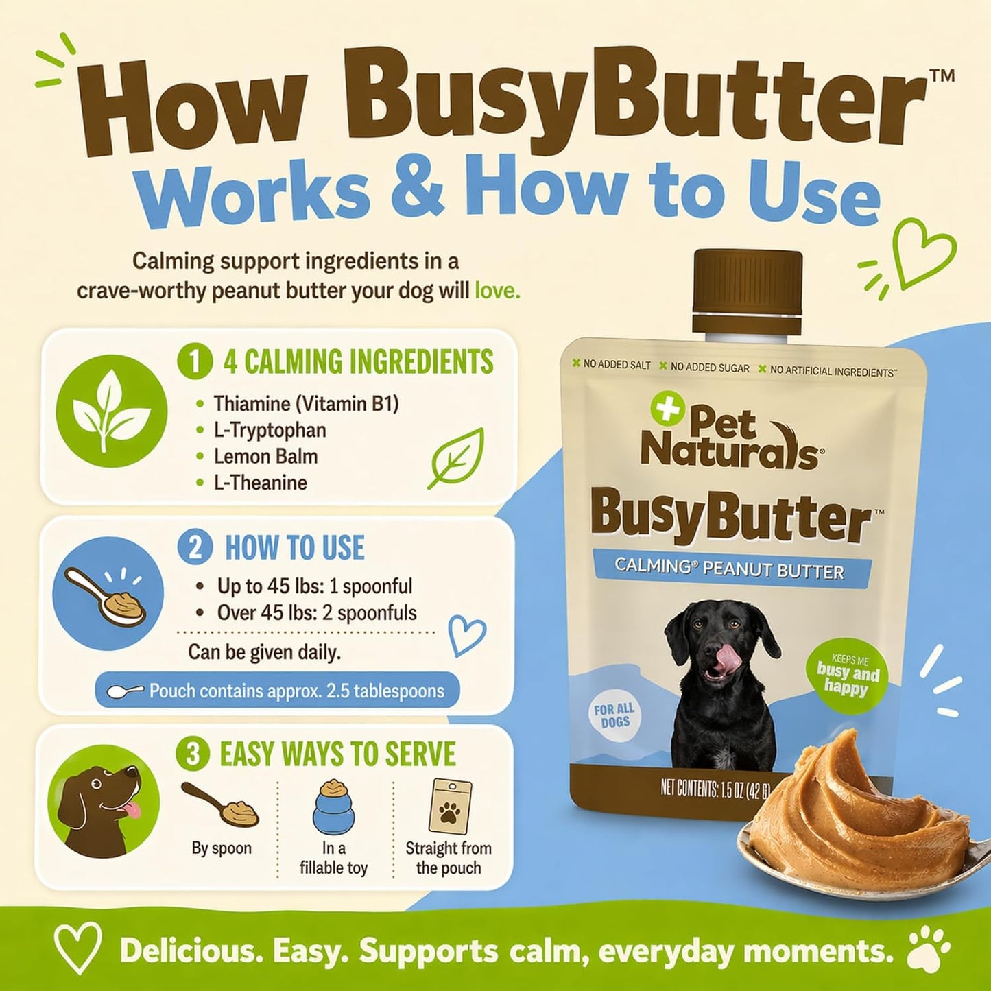 Pet Naturals anxiety management treat pouches for dog training sessions