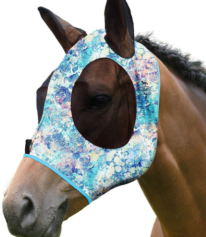 Pastel mix pattern detail on Harrison Howard pony mask