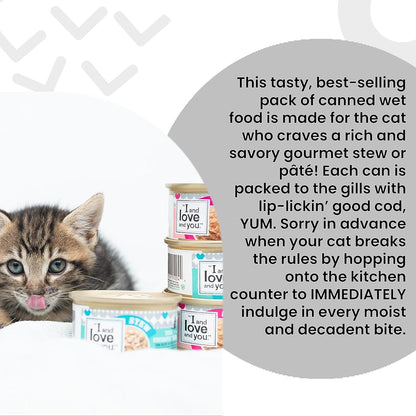 I And Love And You Canned Cat Food Variety Pack Ingredients List