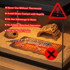 Reptiking safe heating pad showing power cord and electrical plug