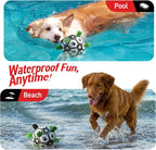 Qdan dog soccer ball showing nylon grab tabs
