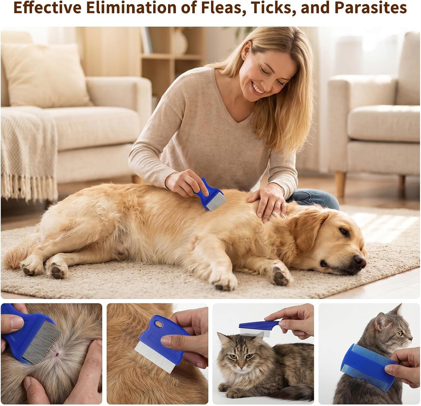 Using HJZHII tear stain remover brush on a dog