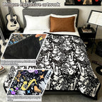 DIY Coloring Blanket for Adults - Color Your Own Blanket with 24 Markers, Washable Cozy Velvet Kit for Everyday Use & Home Decor that Adds a Unique Touch, Perfect for Birthday (Cats & Dogs) - Image 4