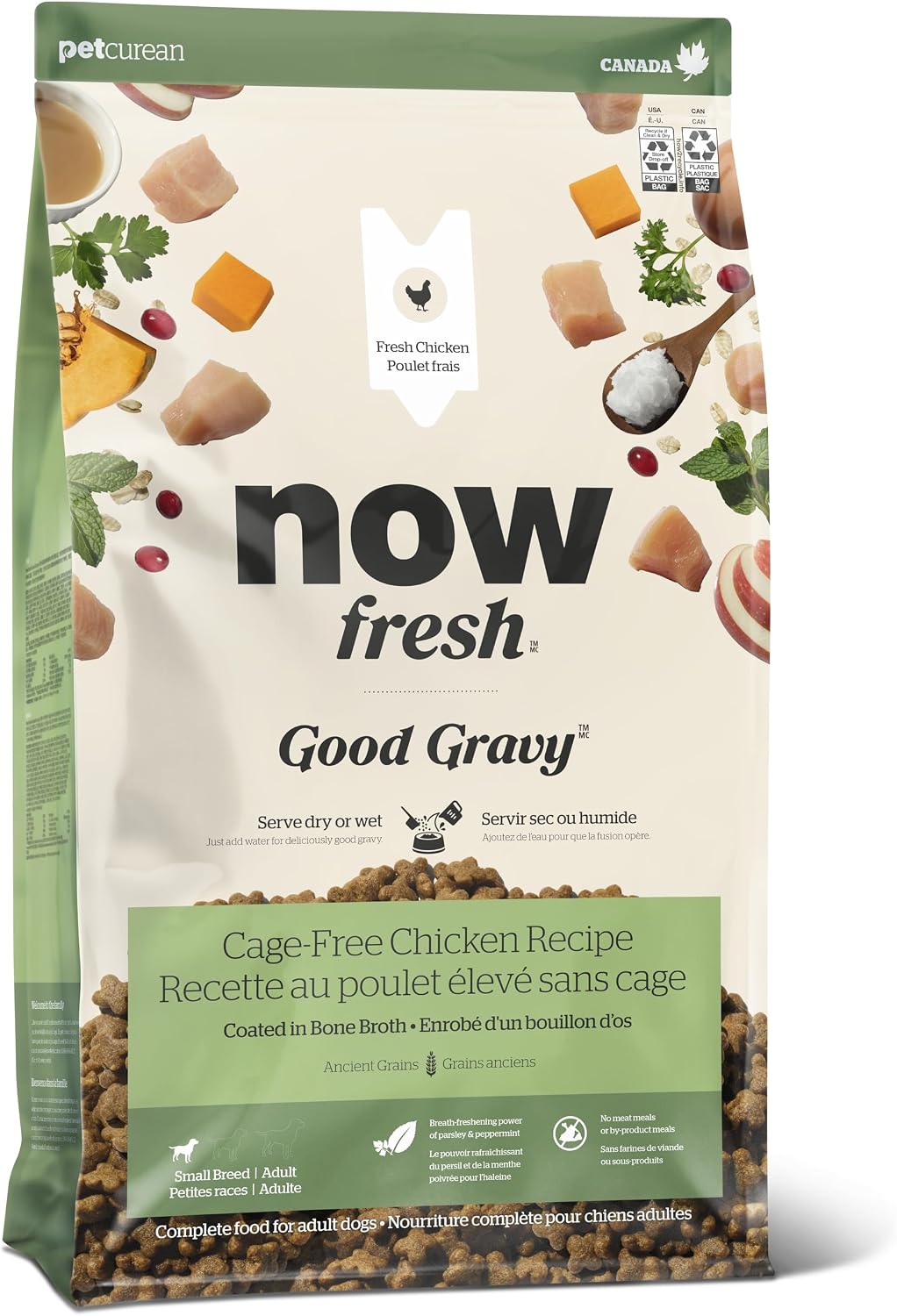 Now Fresh Good Gravy Small Breed Adult Dry Dog Food, Chicken, 3.5 lb | Bone Broth Coated Kibble with Ancient Grains and Real, Fresh Meat to Support Hydration, Digestive Health & Weight Management - Image 10