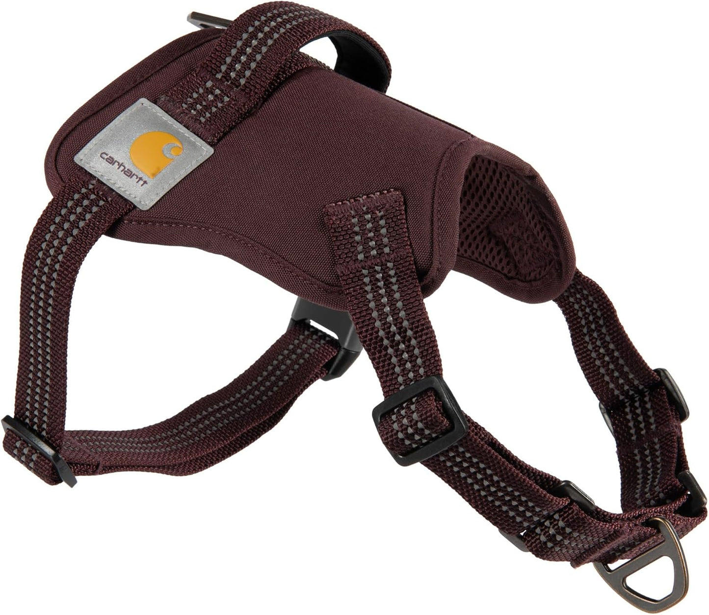 Carhartt Nylon Duck No Pull Dog Harness Deep Wine front view