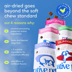 Native Pet dog daily wellness supplement packaging emphasizing zero filler formula and probiotic content.