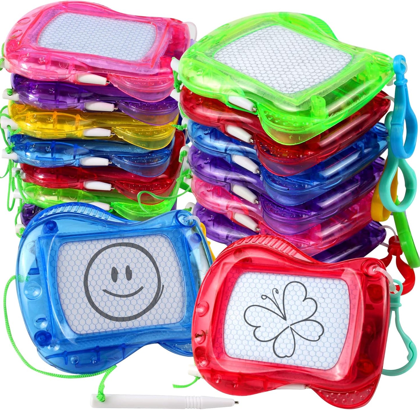Pnsicei 16 pack mini magnetic drawing board set front view