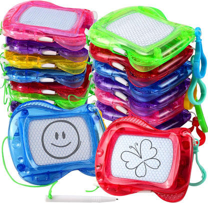 Pnsicei 16 pack mini magnetic drawing board set front view