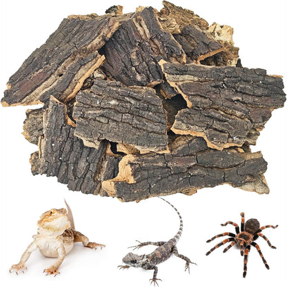 BNOSDM Reptile Cork Bark Substrate 1.5LB Lizard Bedding for Habitat Natural Flat Cork Wood Bulk Terrarium Reusable Bark Pieces for Chameleon, Ball Python, Crested Gecko, Spider, Tortoise, Tree Frog - Image 10