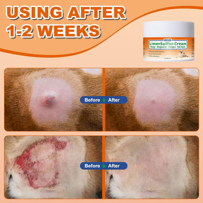 Netrca pet sulfur cream for itchy skin and hair regrowth