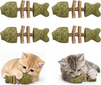 Catnip and Silvervine Chew, Natural Fishbone Chew Toy for Cats, Fishbone-Shaped Cat Dental Toy for Chewing, Licking, Pawing, Boredom Relief & Enrichment for Cats (2 PCS, Mixed Flavor) - Image 9