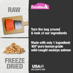 PureBites wild caught sockeye salmon raw freeze dried pet snack