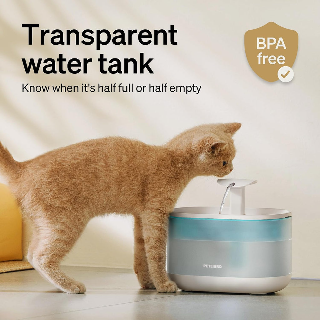 Petlibro cat water dispenser with free-falling stream flow mode