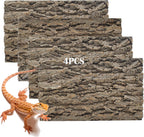 PINVNBY Reptile Terrarium Cork Background, Bearded Dragon Tank Bark Backdrop Wall Decor with Artificial Moss for Gecko Lizard Tortoise Frog Chameleon(4 Pack) - Image 13