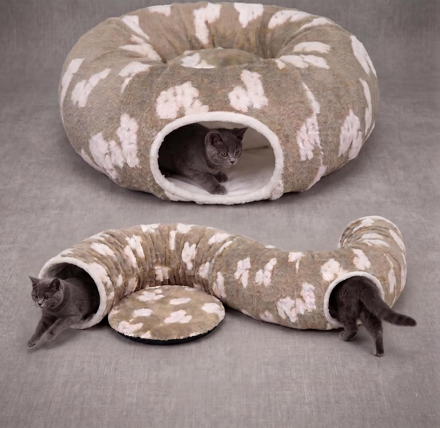 Pesen two in one pet bed used as a holiday tree skirt.
