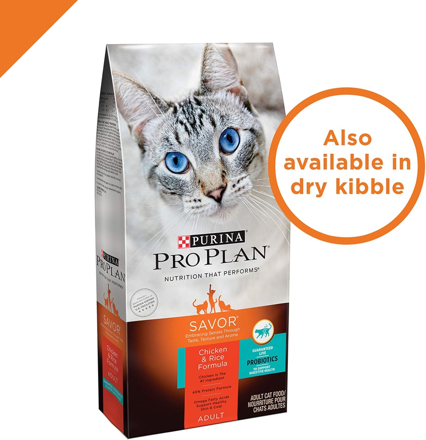 Purina Pro Plan High Protein Cat Food Gravy, Turkey and Pasta Entree - (24) 3 oz. Pull-Top Cans - Image 9