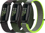 Nylon Bands Compatible for Fitbit Inspire 3/Inspire 2/Inspire/Inspire HR/Ace 3/Ace 2 Bands, Breathable Sport Replacement Straps Soft Adjustable Solo Loop Nylon Wristband for Women Men - Image 10